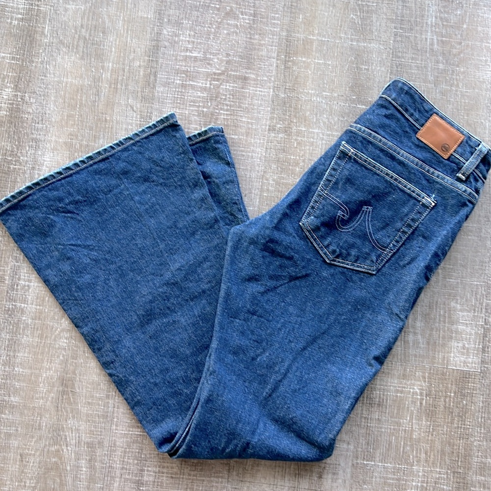 AG Adriano Goldschmied Angelina Mid Rise Flare Contour 360 Jeans size 30R